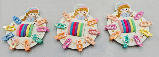 Kids Clips and Hair Tie Set