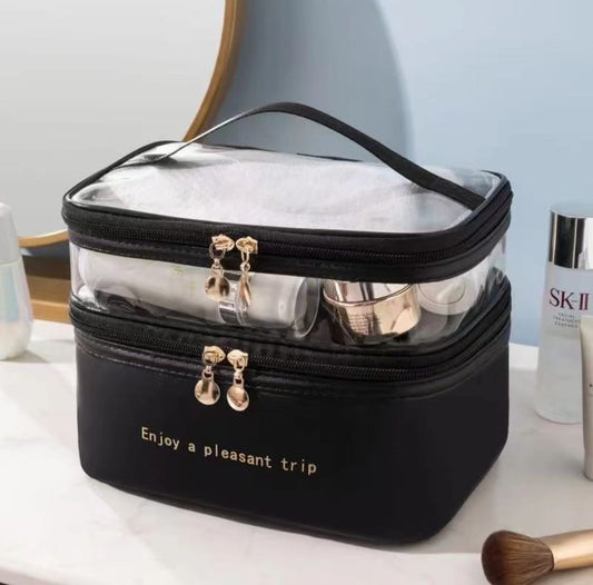 Vanity / make up bag - see through top